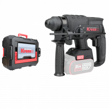 Kress 20V Akku-Pneumatic-Bohrhammer 2,0kg 2,0J, 22mm SDSplus, Stabelbox